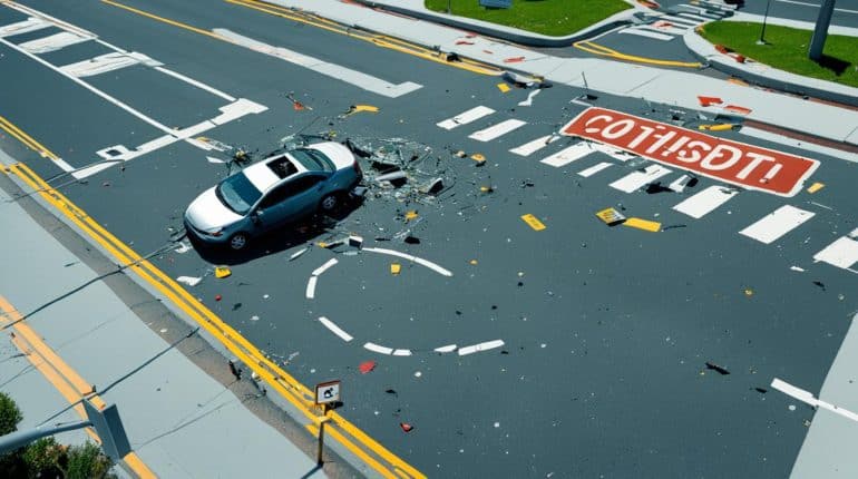 evidence for left turn accident claim