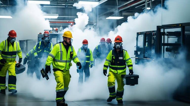 Emergency Drill in Progress